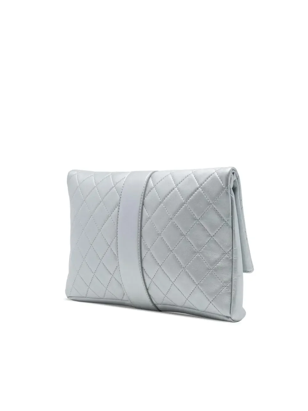 Chanel Quilted Lambskin Grip Clutch #328977C14B